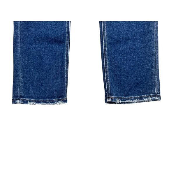 Size 27 Flying Monkey Mid-Rise Ankle Slim Straight Stretch Distress Crop Jeans - Picture 4 of 8